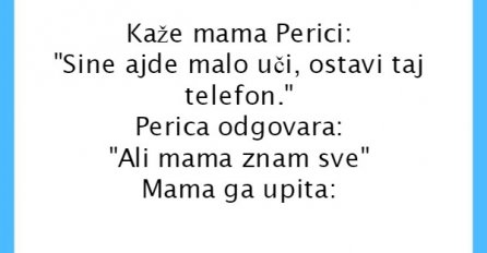 VIC: Perica i škola