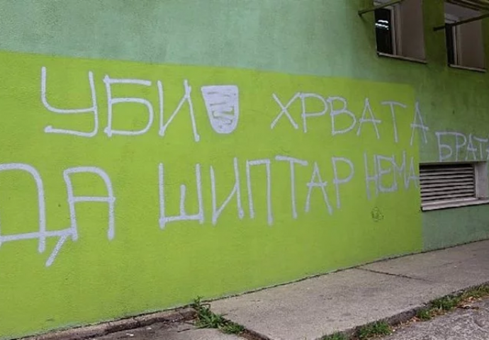 U Novom Sadu osvanuo grafit "Ub*j Hrvata da šiptar nema brata"