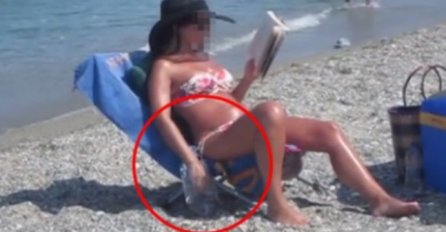 DJEVOJKA SJEDILA NA PLAŽI NAMAZANA ULJEM I ČITALA KNJIGU: Svi su se zgrozili kad su vidjeli šta radi (VIDEO)