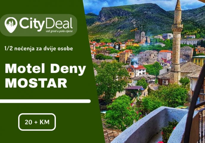 Posjetite Mostar i doživite kulturno-historijski mozaik! Udobni motel Deny čeka na Vas!
