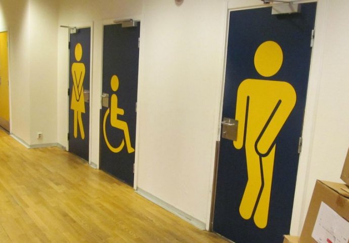 SVI SMO MISLILI DA JE HALJINA: Znate li šta predstavlja ženski znak na WC-u?