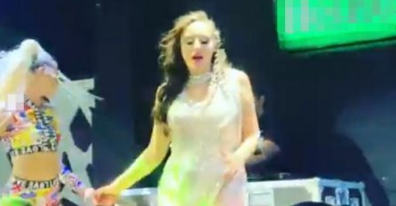 RONILA SUZE?! SVI GLEDALI LUNU KAKO PLEŠE NA NASTUPU, ALI OVU SCENU NIKO NIJE VIDIO: Nije mogla izdržati OVO! (FOTO)