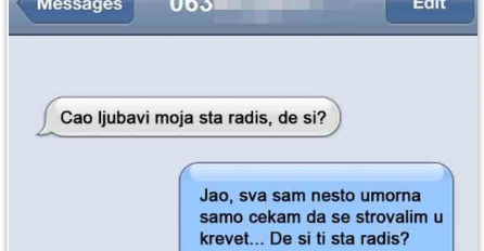 SMS  DANA: Ono kad djevojka izađe sa prijateljicama a momku pošalje SMS da je kući