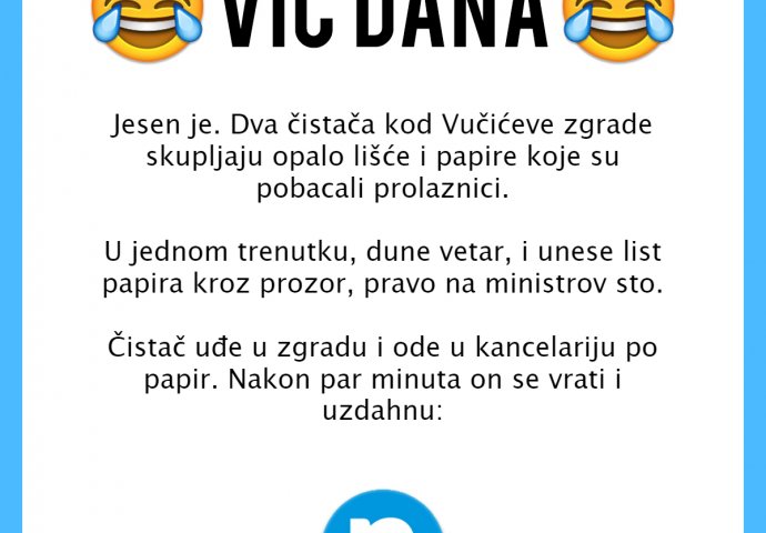 VIC DANA: Čistači kod Vučićeve zgrade