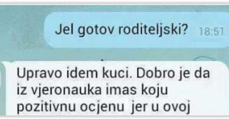 CHAT DANA: Sin piše mami nakon roditeljskog, a njen URNEBESAN ODGOVOR nasmijao region