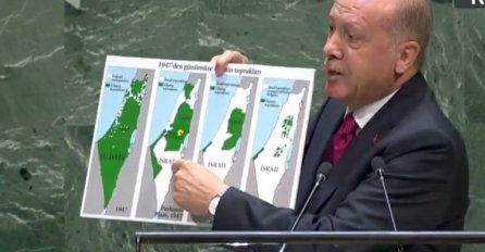OVAJ GOVOR DIGAO JE PLANETU NA NOGE Pogledajte kako je Erdogan upitao članice UN-a da pokažu gdje su granice Izraela