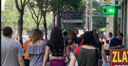 ZA OVOM DJEVOJKOM SU SE U BEOGRADU SVI OKRENULI NA ULICI: Bez blama se prošetala, A KAD SU POGLEDALI DOLE PAMET IM JE STALA (FOTO)