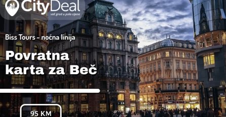 Povratna karta na relaciji Sarajevo - Beč sa agencijom Biss Tours za polaske do 10.11.2019.