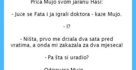 VIC: Mujo i Fata igraju se doktora
