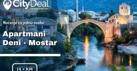Posjetite predivni Mostar i odmorite se u udobnim apartmanima DENI - noćenje za dvije osobe!