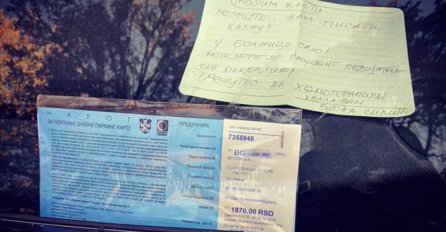 "DIJETE MI PRIMA HEMOTERAPIJU, NEMOJTE NAM PISATI KAZNU" Tužna slika obišla je cijeli region: JAVNOST JE NA NOGAMA! 