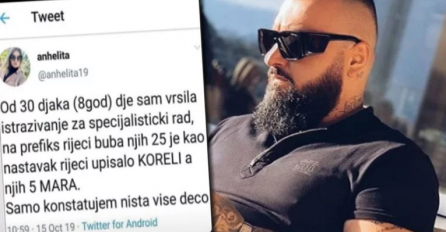 ZABRINJAVAJUĆI REZULTATI IZ OSNOVNE ŠKOLE,  a tiču se magapopularnog repera BUBA CORELLIJA