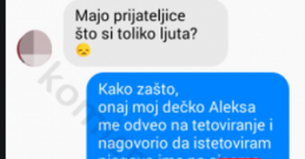 CHAT DANA: Dečko je nagovorio da istetovira njegovo ime na GRUDIMA, KAD JE TO URADILA, NAPRAVIO JE NEŠTO UŽASNO!