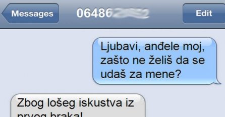 SMS DANA: Kada pitaš djevojku da se uda za tebe, a ona te iskulira