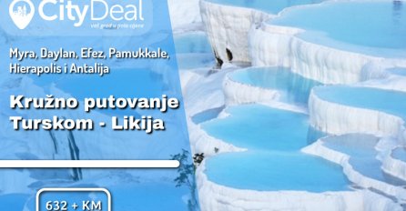 Kružno putovanje Turskom: Myra, Daylan, Efez, Pamukkale, Hierapolis i Antalija sa turističkom agencijom Dream Holidays!