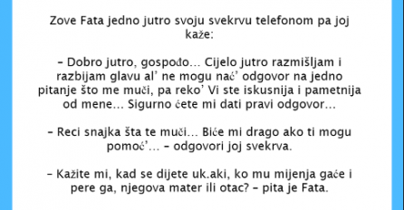 VIC DANA: Fata zove svekrvu