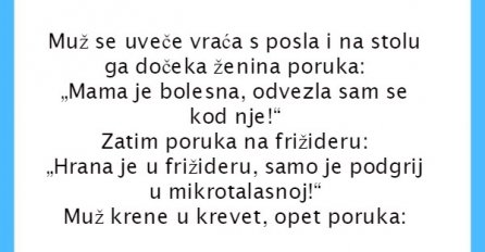 VIC: Poruka za muža