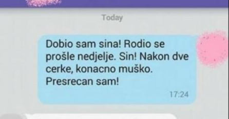 CHAT DANA: Muškarac dobio sina! 