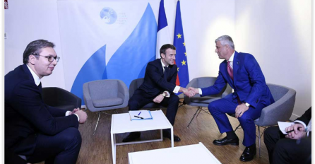 U GRADU LJUBAVI: UZ POSREDOVANJE MACRONA SASTALI SE THACI I VUČIĆ