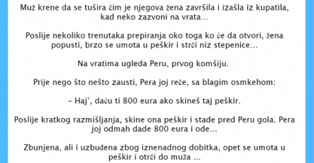 VIC DANA: Pera dao 800 eura da skine peškir sa sebe