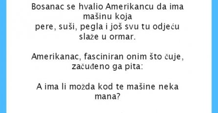 VIC DANA: Bosnac se hvali Amerikancu