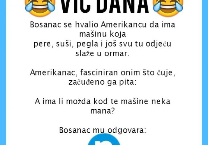 VIC DANA: Bosnac se hvali Amerikancu