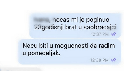 Javila se šefici da joj javi da joj je brat preminuo, a dobila je odgovor o kojem sad priča cijeli region: Zar je ovo moguće