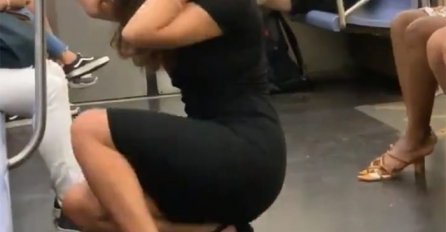 SVI PUTNICI SU U ČUDU GLEDALI OVU ZGODNU CRNKU: Ustala je sa sjedišta, a onda OVO URADILA PRED SVIMA, ali nije znala da će je snimiti (VIDEO)