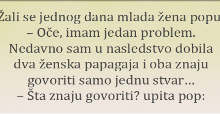 VIC DANA: Žena se žali na svoja dva papagaja