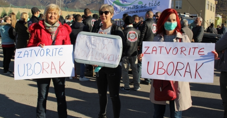 Novi protest građana u Mostaru ispred deponije Uborak