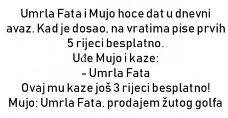 VIC DANA: Umrla Fata