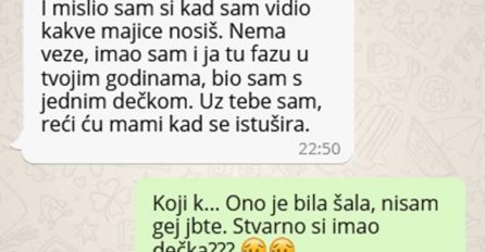NAPISAO SAM TATI DA SAM GAY DA VIDIM NJEGOVU REAKCIJU, A ONDA MI SE ON OTVORIO: Kad sam dobio njegovu zadnju poruku, RAZMIŠLJAM DA SVE KAŽEM MAMI, ODVRATNO!