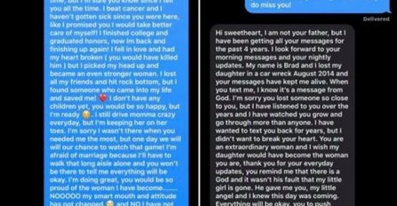 POSLALA SAM PORUKU TATI NA NJEGOV BROJ 4 GODINE NAKON ŠTO JE UMRO: A onda mi je stigao odgovor NA MOBITEL, OD ŠOKA SAM SE POČELA TRESTI!