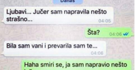 PRIZNALA SAM MU DA SAM GA PREVARILA, A KADA JE STIGAO ODGOVOR NIJE MI BILO DOBRO: Uništio mi je život OVOM REČENICOM!