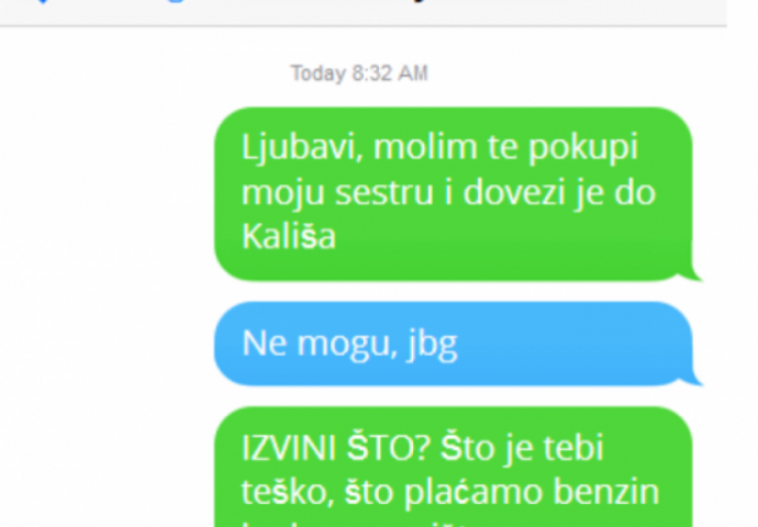 POSLALA SAM MU PORUKU DA MI POKUPI SESTRU, A KAD MI JE U ZADNJOJ PORUCI REKAO ZAŠTO NEĆE, SKAMENILA SAM SE: Sve je saznao, RAZVODIM SE!