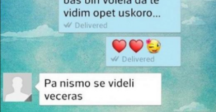 SLUČAJNO SAM MOMKU POSLALA OVU PORUKU, A HTJELA SAM DRUGOM DEČKU: Mislila sam da neće skontati, A ONDA MI JE POSLAO ZADNJU PORUKU, JOŠ SE TRESEM OD OVE REČENICE!