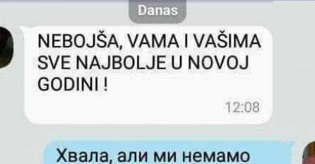 IVANA POSLALA PORUKU NEBOJŠI ZA PRAZNIK, A ON JE ODGOVOROM OBRUKAO DO KRAJA ŽIVOTA: Pa kako je samo mogao, OVO JE ŽIVI URNEBES!