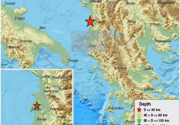 NIJE BILO UGODNO Nova dva potresa u Tirani i Draču zabrinula stanovnike