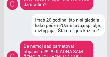 CHAT DANA: Kćerka mi je poslala poruku KAKO DA ISPRŽI JAJA, kad sam joj OVO NAPISALA, POBJESNILA JE, KAKVU KĆERKU OVO JA IMAM?!