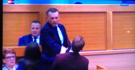 SKANDAL U SKUPŠTINI RS: Ministar policije Lukač ošamario Draška Stanivukovića (VIDEO)