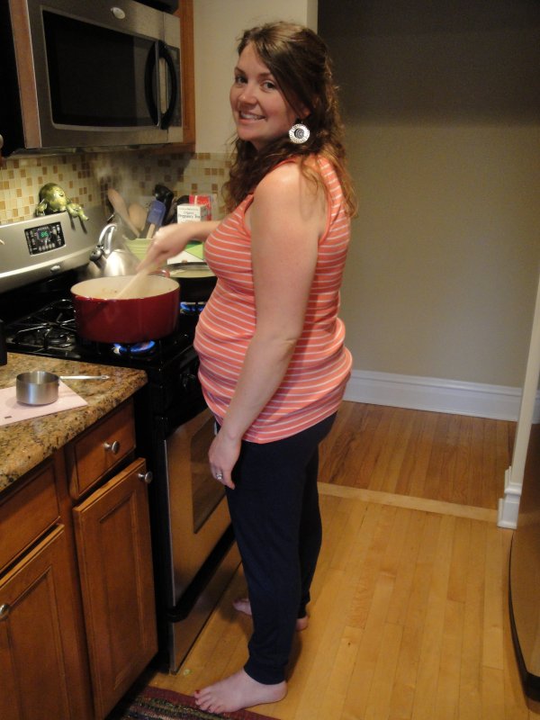 barefoot-and-pregnant-in-the-kitchen