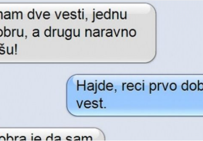 OBRADOVAO SAM SE DOBROJ VIJESTI, a onda mi je moj sin NARKOMAN rekao LOŠU - ONA ME JE DOKRAJČILA