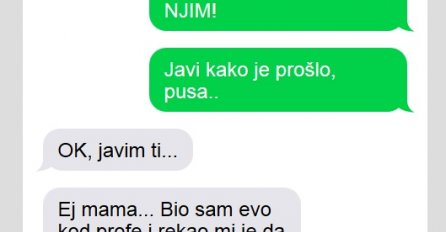 SIN MI SE JAVIO I REKAO DA JE DOBIO TROJKU, REKLA SAM MU DA ODMAH ODE U KABINET: Poslije mi se javio sa ovom porukom, EVO ŠTA SAM NAPRAVILA!