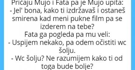 VIC DANA: Fata pere WC šolju