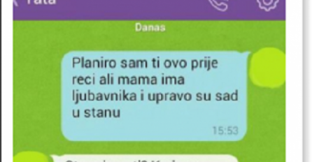 SIN  MI JE NAPISAO DA MOJA ŽENA IMA LJUBAVNIKA, OD ŠOKA UMALO ME SRCE NIJE OTRESLO: Kad mi je odgovorio POZELENIO SAM OD BIJESA, kako se usuđuje?!