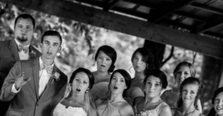 OVAKVU SLIKU SA VJENČANJA SIGURNO NISTE NIKAD VIDJELI, SVI PLAČU OD SMIJEHA: Evo zašto su im lica užasnuta, RAZLOG JE PRESMIJEŠAN!