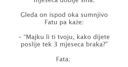 VIC: Oženio se Mujo i nakon 3 mjeseca dobio sina