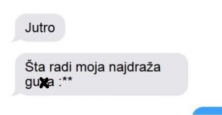 HTIO SAM DA ZNAM ŠTA RADI  ALI KAD MI JE STIGLA PORUKA ODMAH SAM JE OSTAVIO: Kakva je ovo kultura, NE ŽELIM JE U SVOM ŽIVOTU!