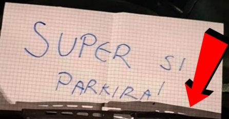 VOZAČ SE PARKIRAO NEPROPISNO A ON MU OSTAVIO PORUKU KOJA JE NASMIJALA INTERNET DO SUZA: Svi pričaju o ovom, HIT!
