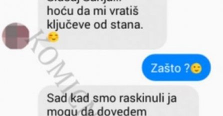 ŽELIO JE DA MU VRATIM KLJUČEVE OD ZAJEDNIČKOG STANA, RAZLOG ME ZGROZIO: Evo šta sam mu odgovorila, SMIJE MU SE CIJELA SRBIJA!